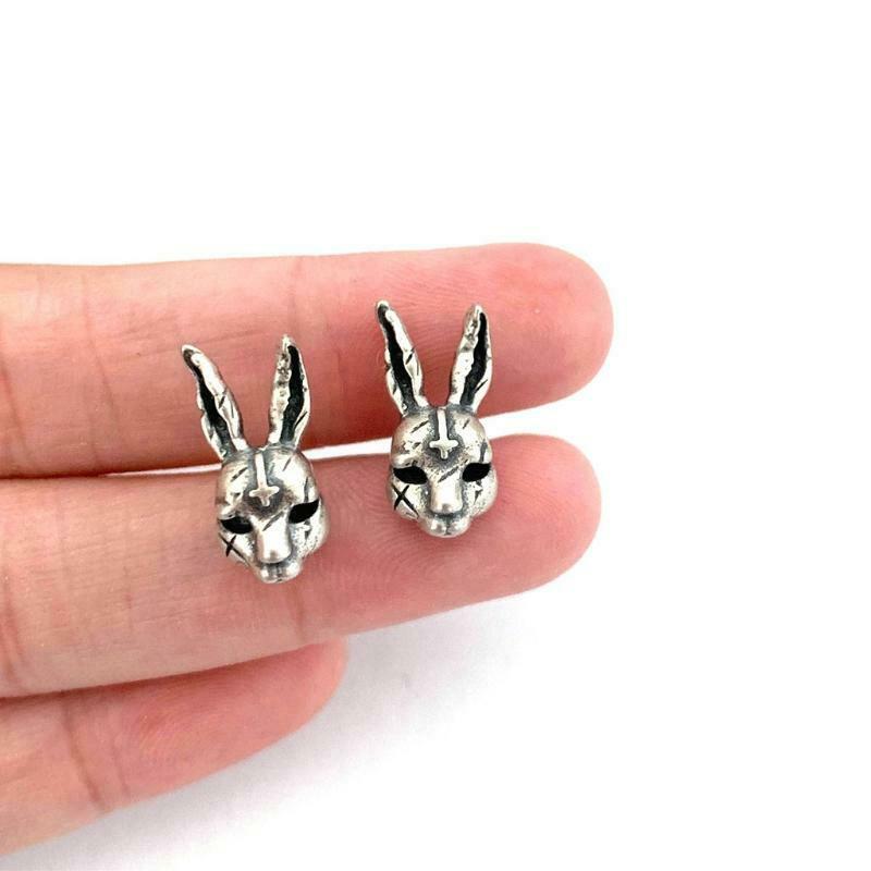 Women Retro Earrings Retro Cross Bunny Earrings for Party Costume Accessory