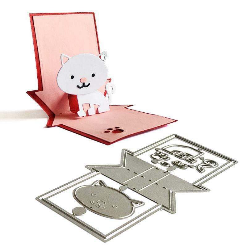 Cat House Carbon Steel Cutting Dies DIY Scrapbooking Photo Album Embossing Paper