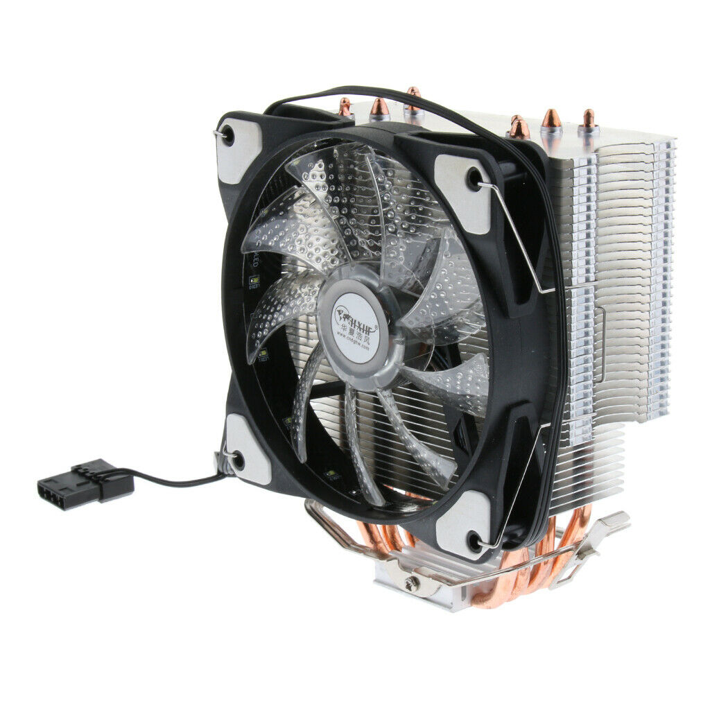Lovoski 12cm CPU Cooling Fan Air Cooler Copper  Pipes 1500RPM for AMD#1