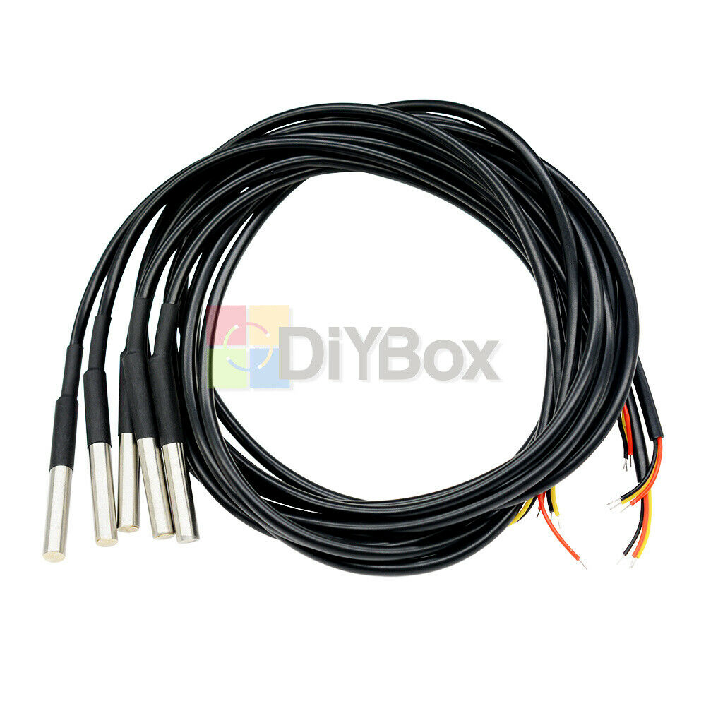 Waterproof Digital Thermal Probe or Sensor DS18B20 Lengthï¼š1M