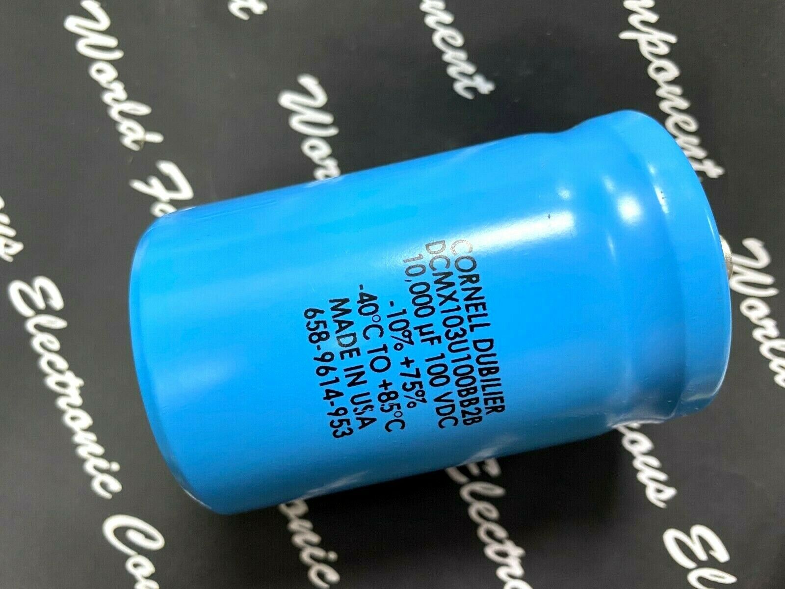 1pcs-CDE 10000uF 100V Screw Terminal Electrolytic Capacitor DCMX103U100BB2B
