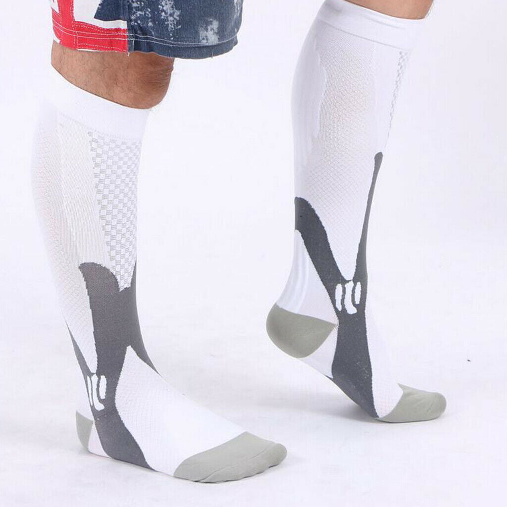 5Pairs Sports Jogging Travel Compression Socks Anti Slip Support Stockings