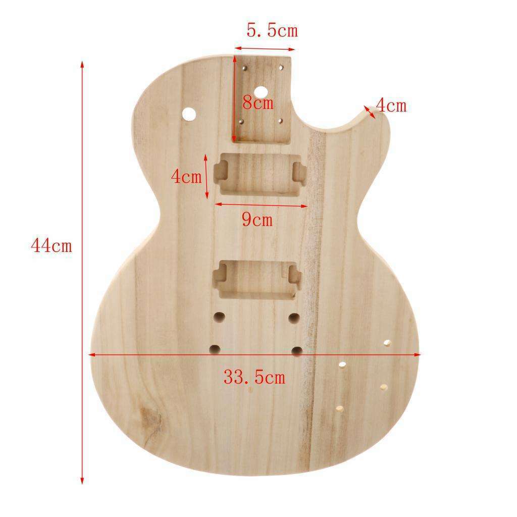 DIY Unfinished Guitar Body Barrel Wood for ST Guitar Parts Accessories