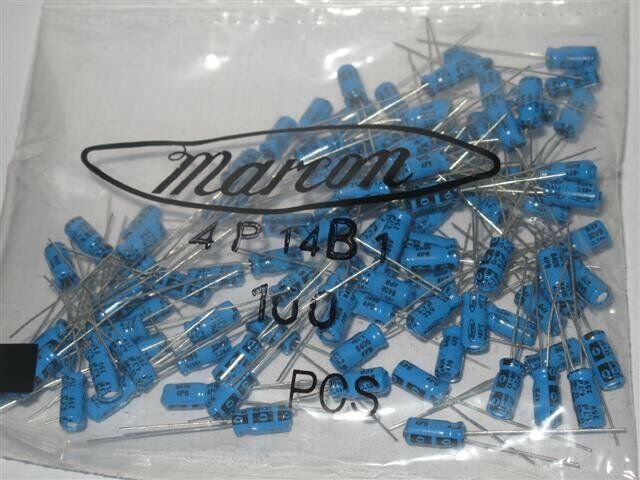 50pcs - MARCON 4.7uF(4,7µF) 25V Radial Electrolytic Capacitor - CE04W1E4R7MD
