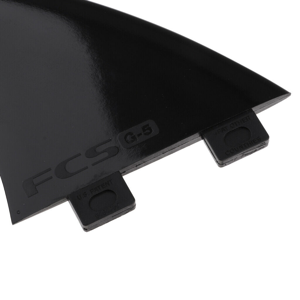 3pcs Nylon Tri-Fin Thruster   For Surfing  Surfboard  Base Black