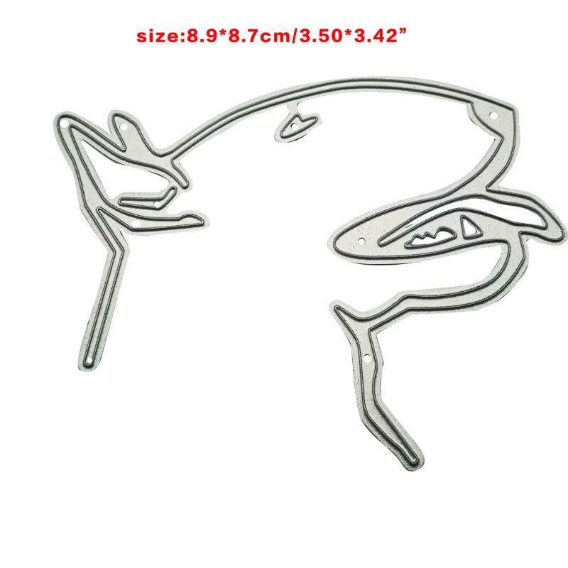 Bull Terrier Dog Head Carbon Steel Cutting Dies DIY Scrapbooking Photo Album