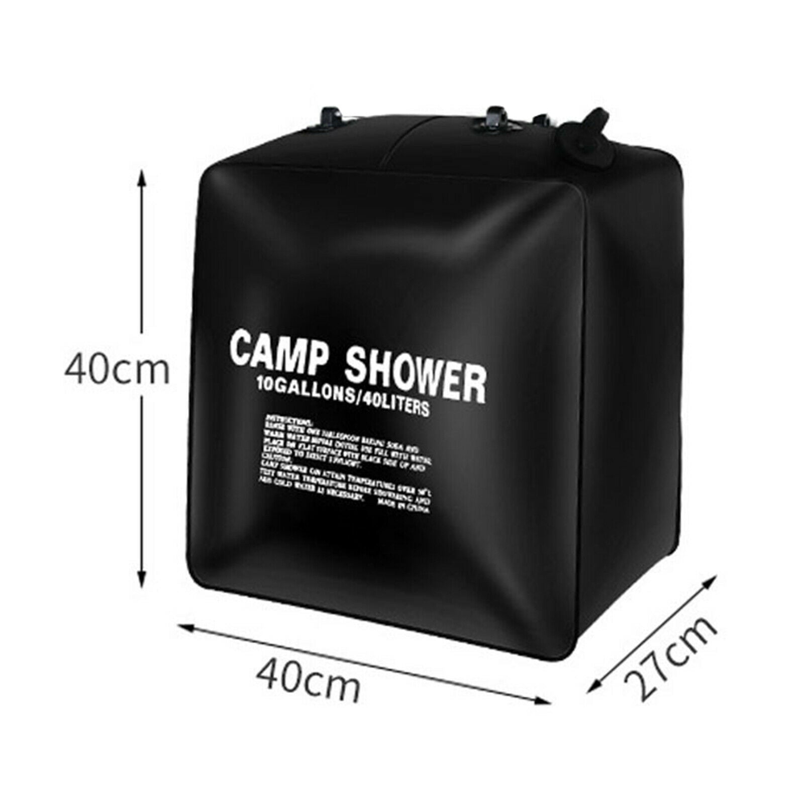 Portable Shower Bag 40L Solar Sun Heating Camping Bath Bag Outdoor Hiking