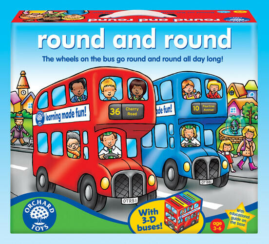 Orchard Toys 074 Round and Round Kids Childrens British made Game 3 - 6 Years