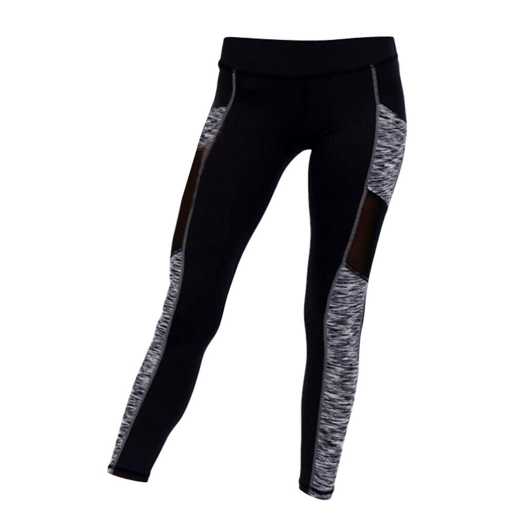 Women Running Stretch Sports Pants Trousers Yoga Fitness Cropped Leggings XL