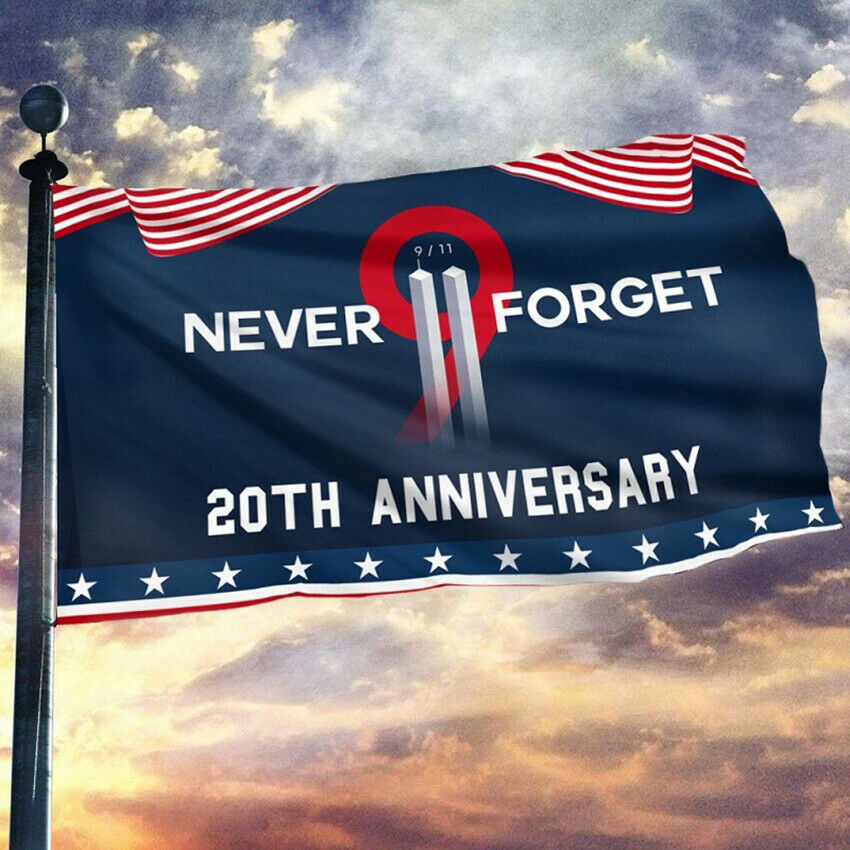 Remembering 911 20th Anniversary House Flag Garden Flag Memorial