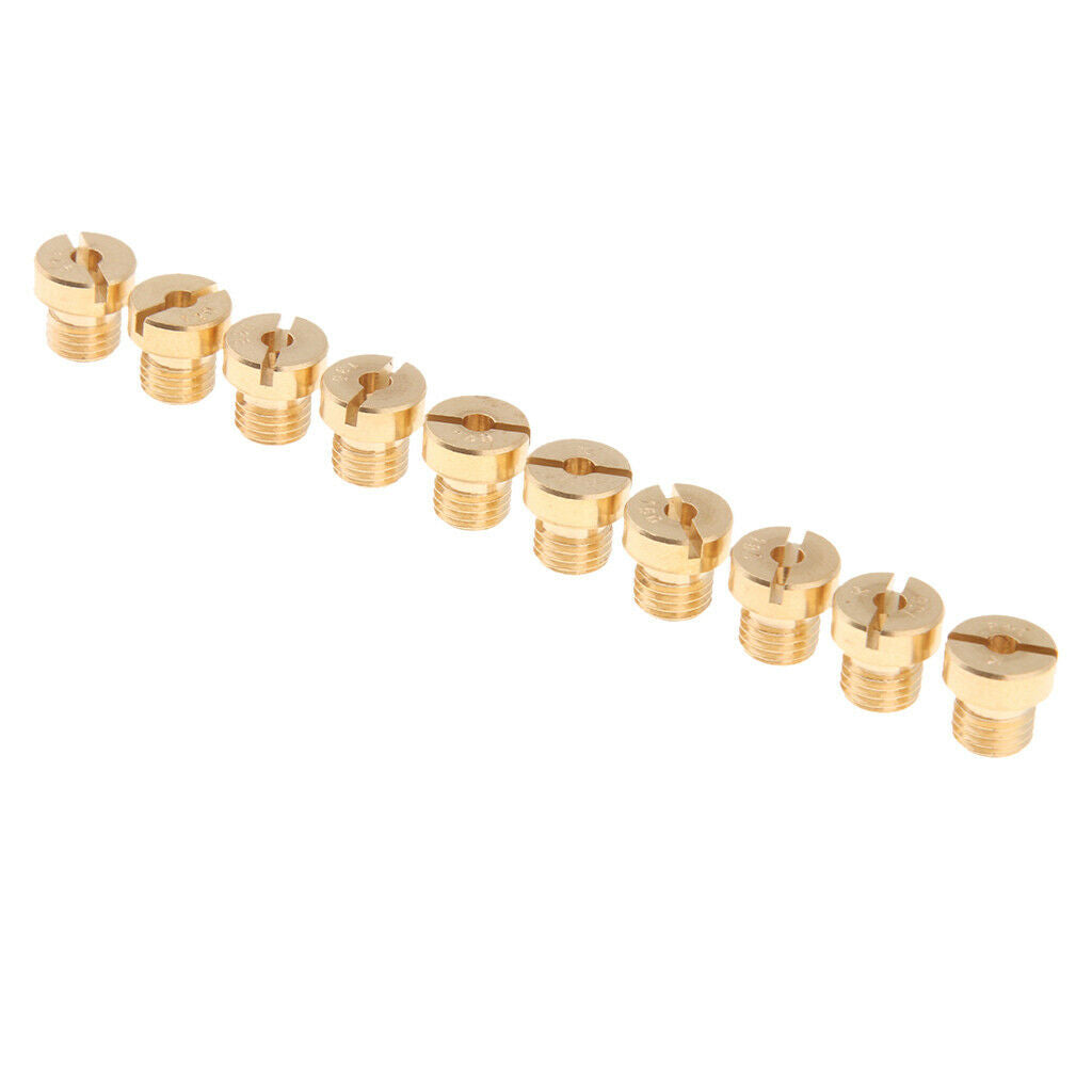 10x M6 Main Jet Injector Nozzle Kit For Carburetor Motorcycle Dirt Bike ATV