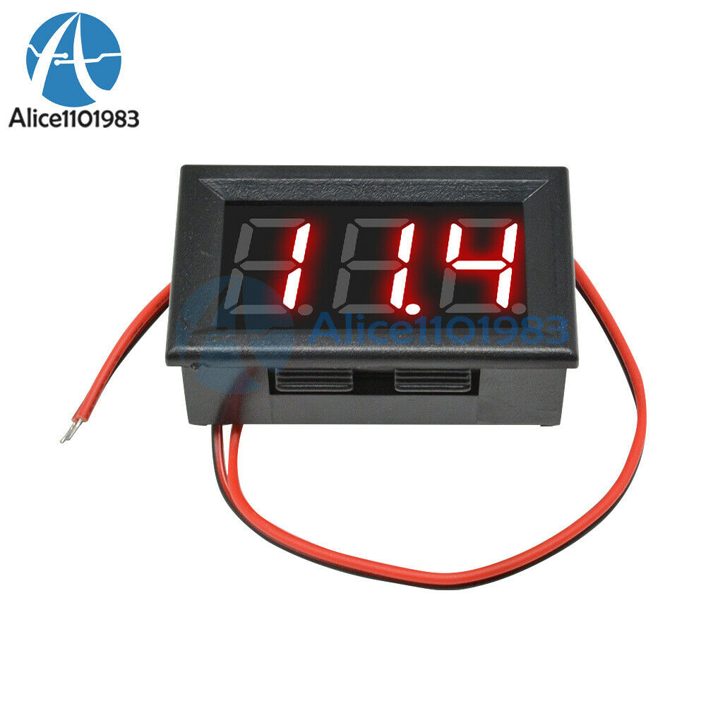 0.56"LED Red 2-Wire Voltmeter Digital Voltage AC70-500V Panel Volt Ammeter Meter