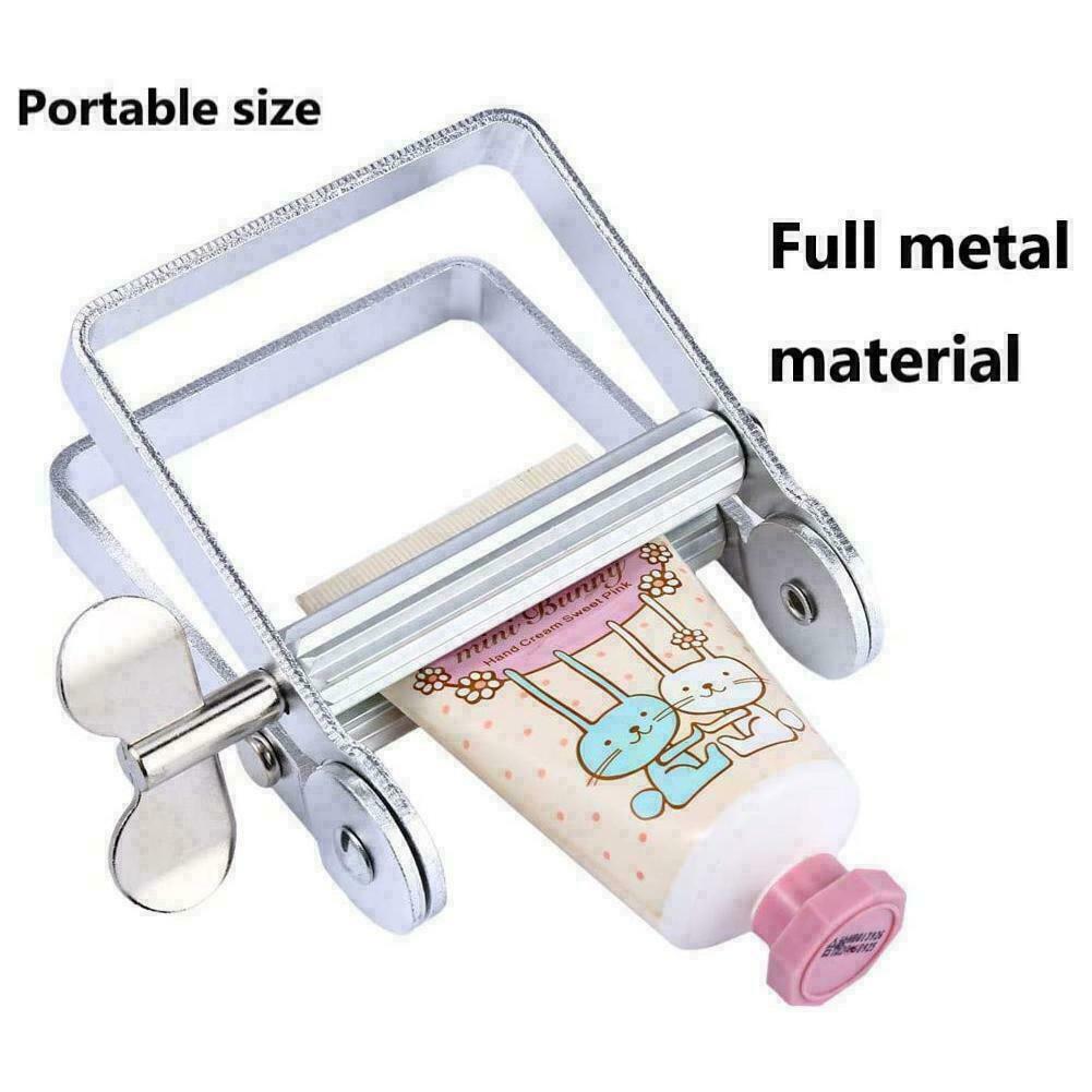 Toothpaste Squeezer Tool Dispenser Metal Paint Tube Roller Tool V8E3 Hand U4R3
