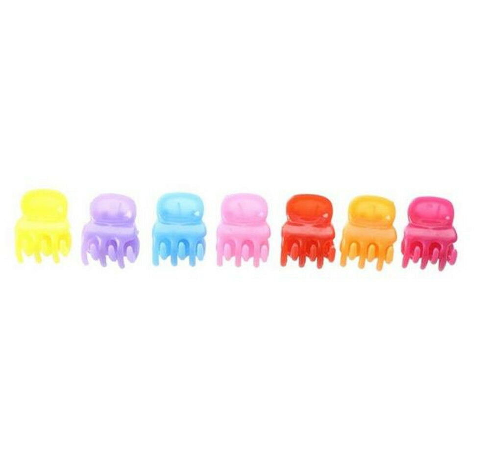 20Pcs Set Fashion Colorful Assorted Mini Small Plastic Hair Clips Claws Clamps !