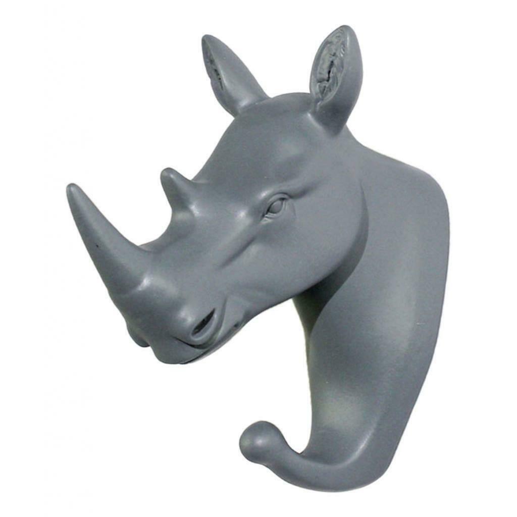 Wall Hook with Screws Rack Hanger for Hat Coat Keys Sundries Rhinoceros