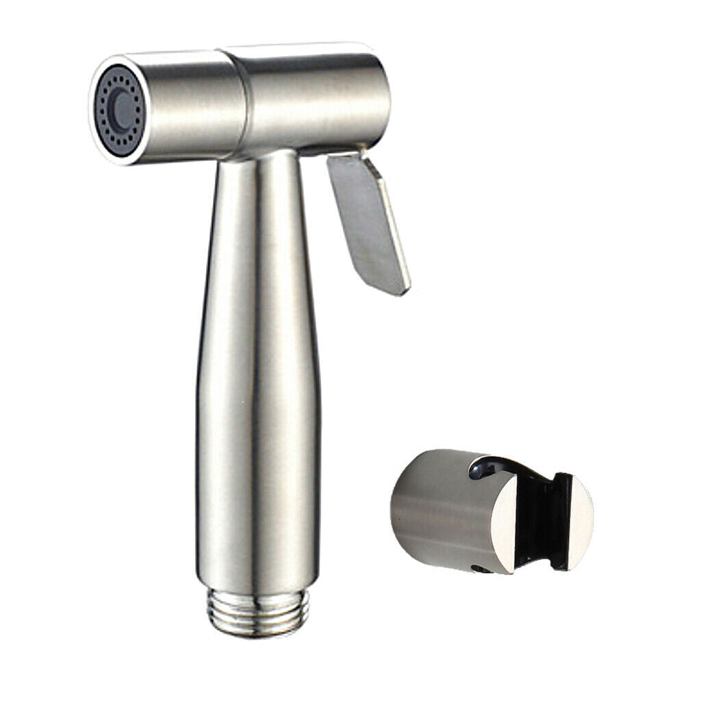 Toilet Bidet Sprayer Head with Holder Bathroom Toilet Set Self Cleaning