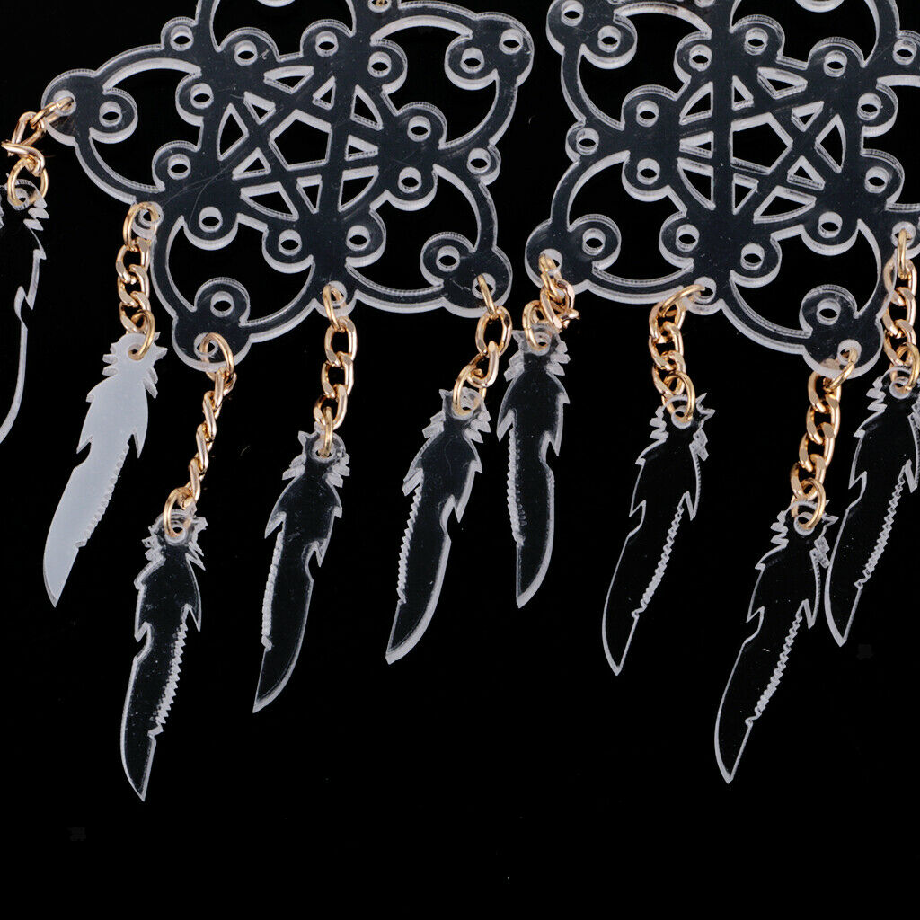 Female Transparent Fashion Star Flower Dangle Exotic Earrings Jewelry