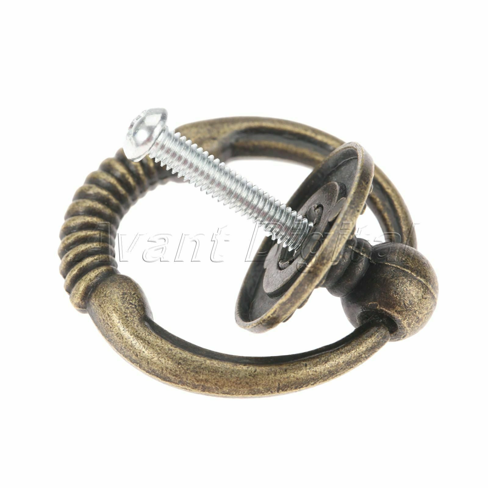 43*37mm Kitchen Cabinet Drawer Knob Ring Furniture Door Pull Handle Hardware