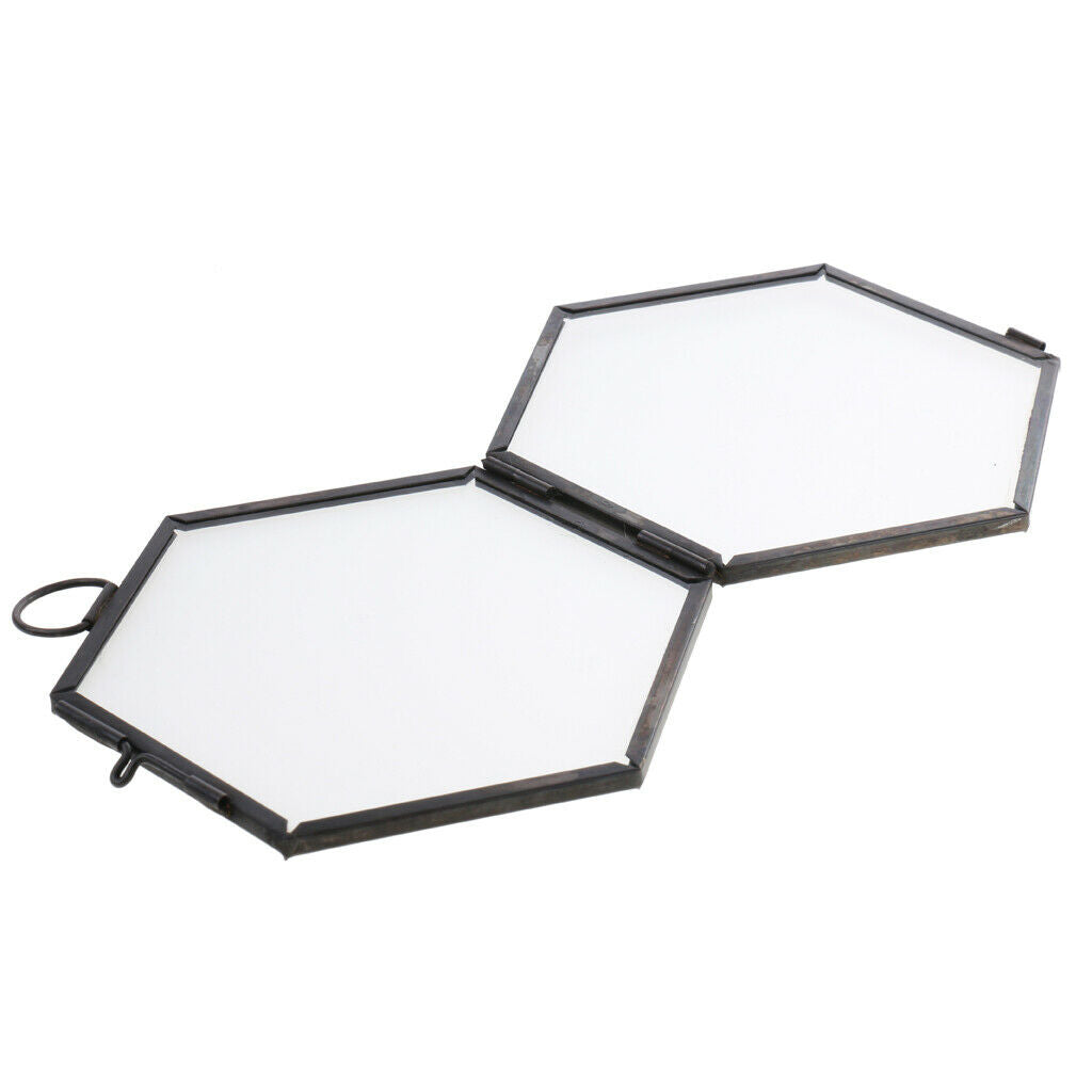 4PC Modern Hanging Photo Frame Metal & Glass Picture Frame Wedding Favor