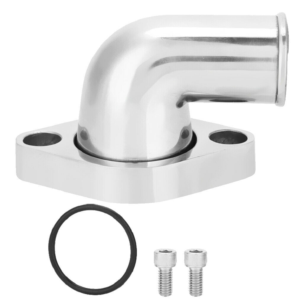 Polished Alloy 90 ° Water Neck Thermostat Housing With