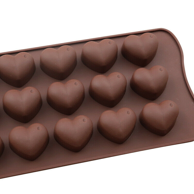 Heart Shaped Silicone Chocolate Fondant Cake Mold Ice Cube Mould Baking T.l8
