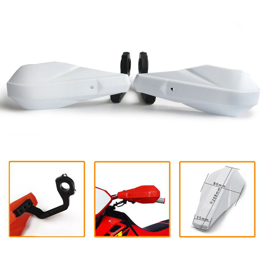 Motorcycle Handlebar Handguard Protector Plastic 7/8" 22mm Hand Guards Pit Bike