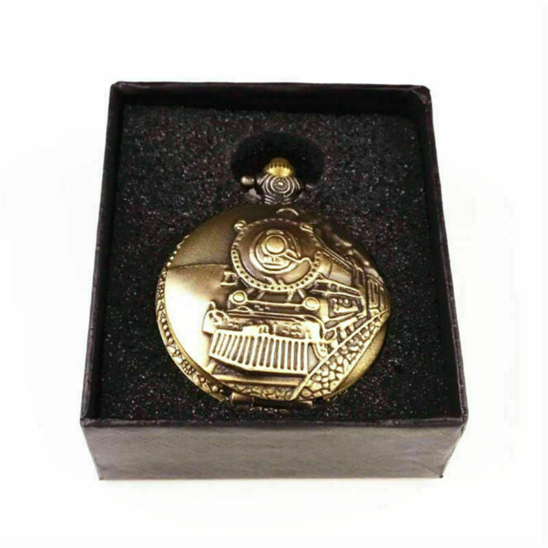 Black Gift Box For Watch Jewelry Pocket Watch Display Case Necklace Chain