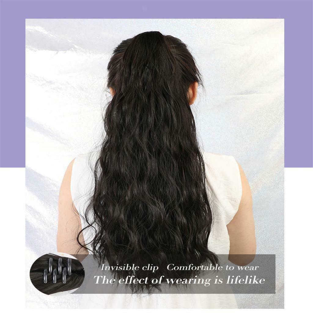 Charming 24'' Women Wavy Curly Ponytail Extension Synthetic Party Hairpiece