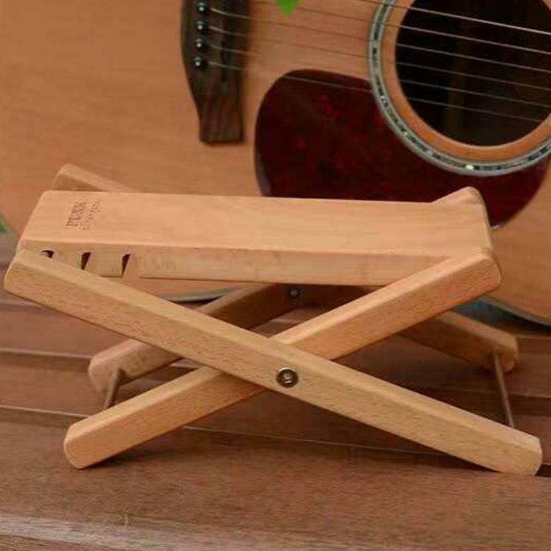 Classical Adjustable Folding Guitar Foot Stool Stand Rest Pedal Guitarist Player