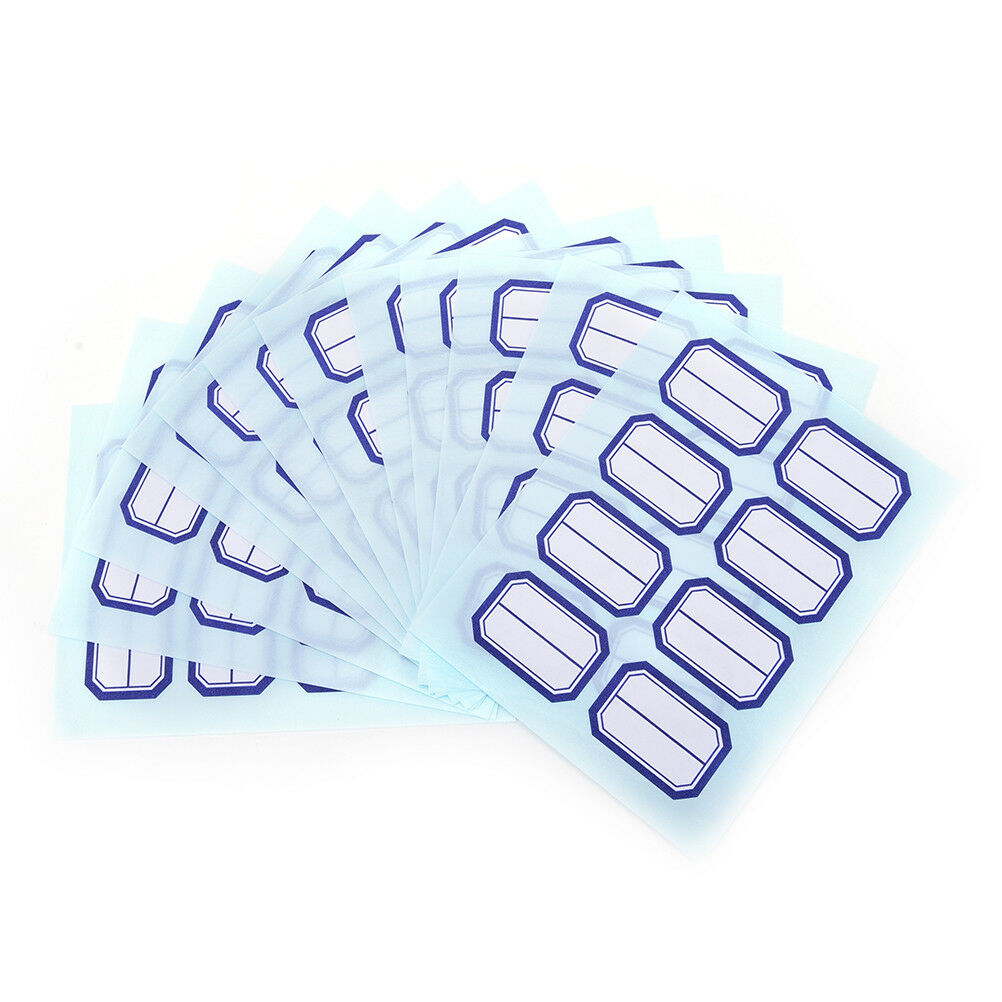 12X Self Adhesive Sticky White Label Writable Name Stickers Blank Note Labels Tt