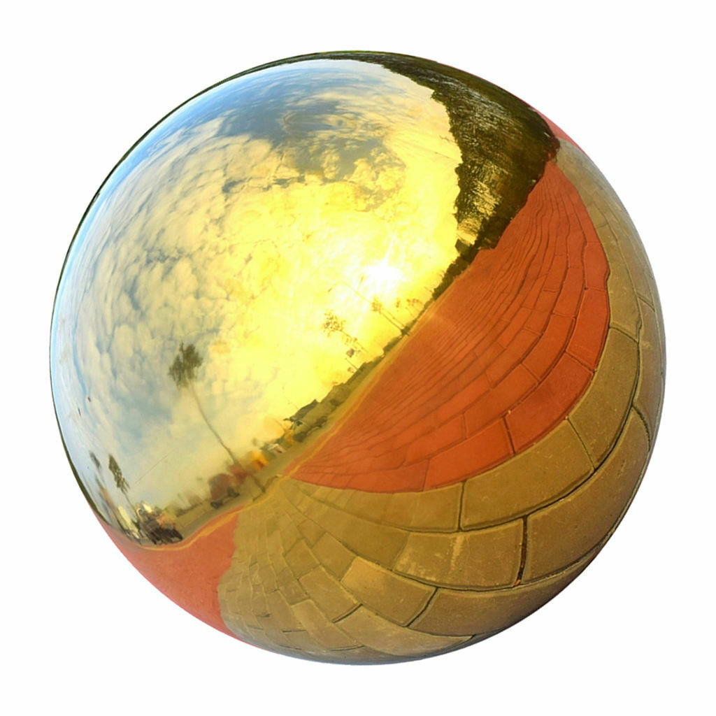 304Stainless Hollow Ball Seamless Mirror Ball Sphere Outdoor Garden - 225mm