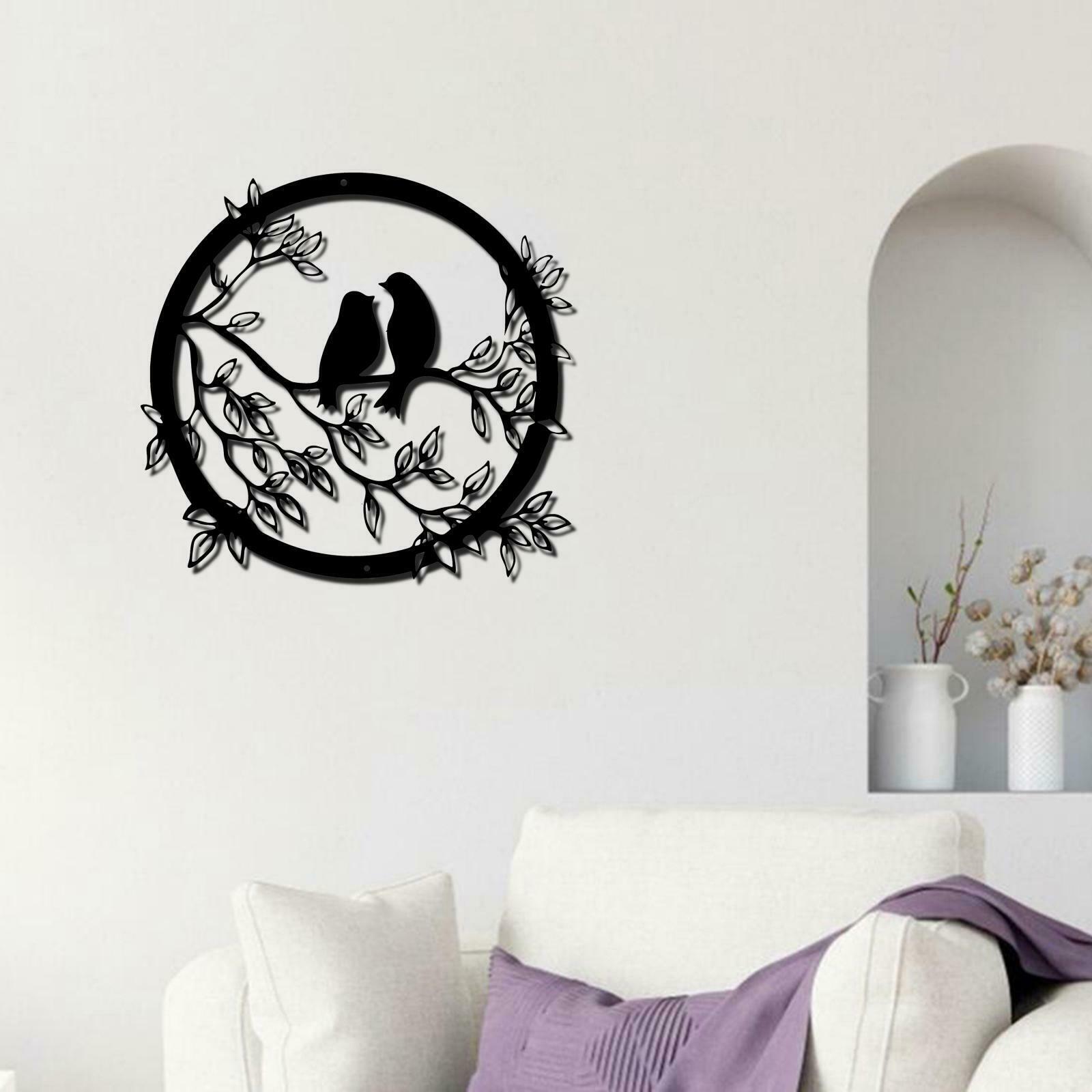 Stylish Metal Wall Art Decor Silhouette Hanging for Living Room Hotel Decor