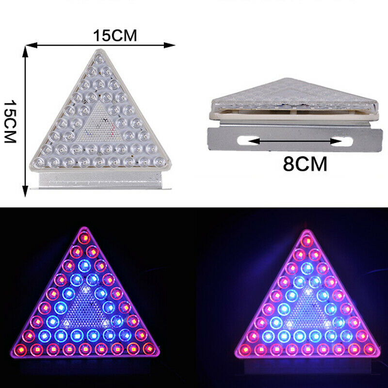 24V Car Flash LED Triangle Tail Lamp Brake Light for Trailer Trucks Stoplight