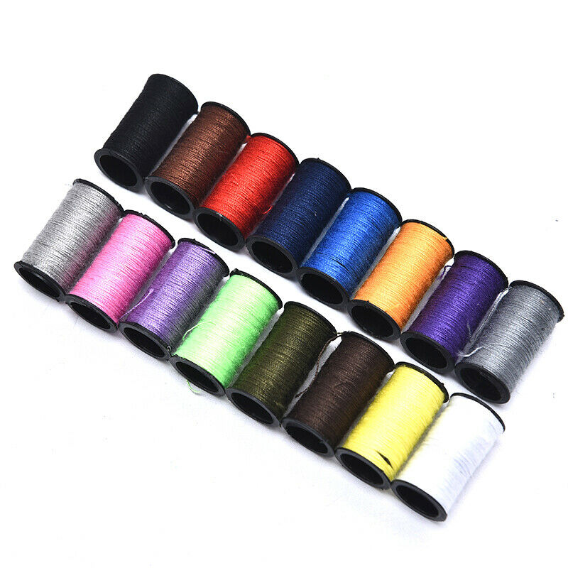 Portable Travel Sewing Kits Box Multicolor Needle Thread Pin Scissors Sew.l8