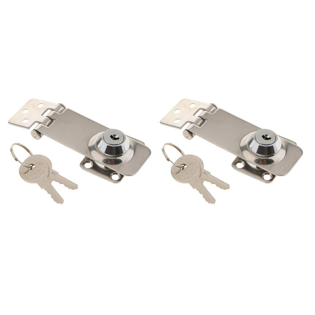 2pcs Hasp Lock 316 Stainless steel Safety lock Marine Hardware Boat Parts