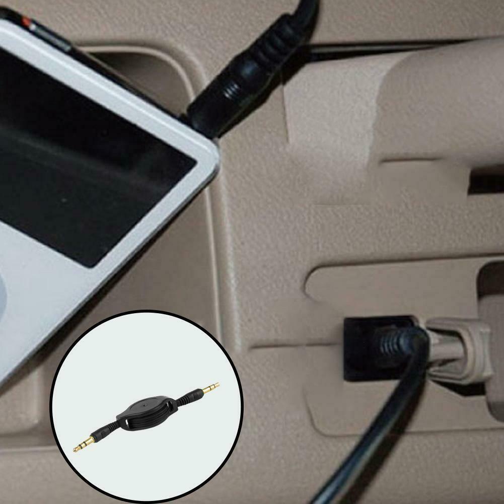 3.5mm Retractable Stereo Audios Male To Male Data Cables For Car Headphones
