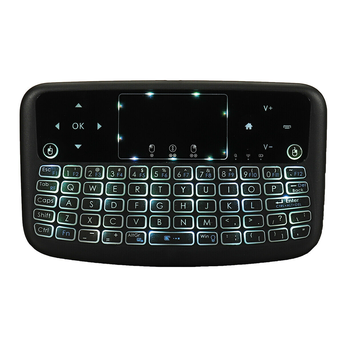 Wireless Mouse Keyboard Mini Touch Smart Keyboard 7 Colors Backlit 2.4G