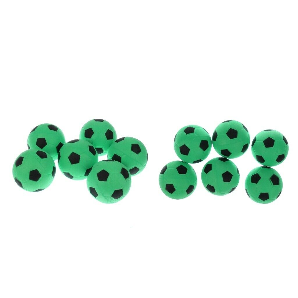 12pcs/set Foam Bouncy Football Balls Preschool Kids Exercise Toys Green