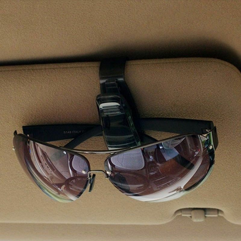 Car Use Glasses Clip On Car Sun Visor Ticket Card Holder Sun Glasses Case 1pc