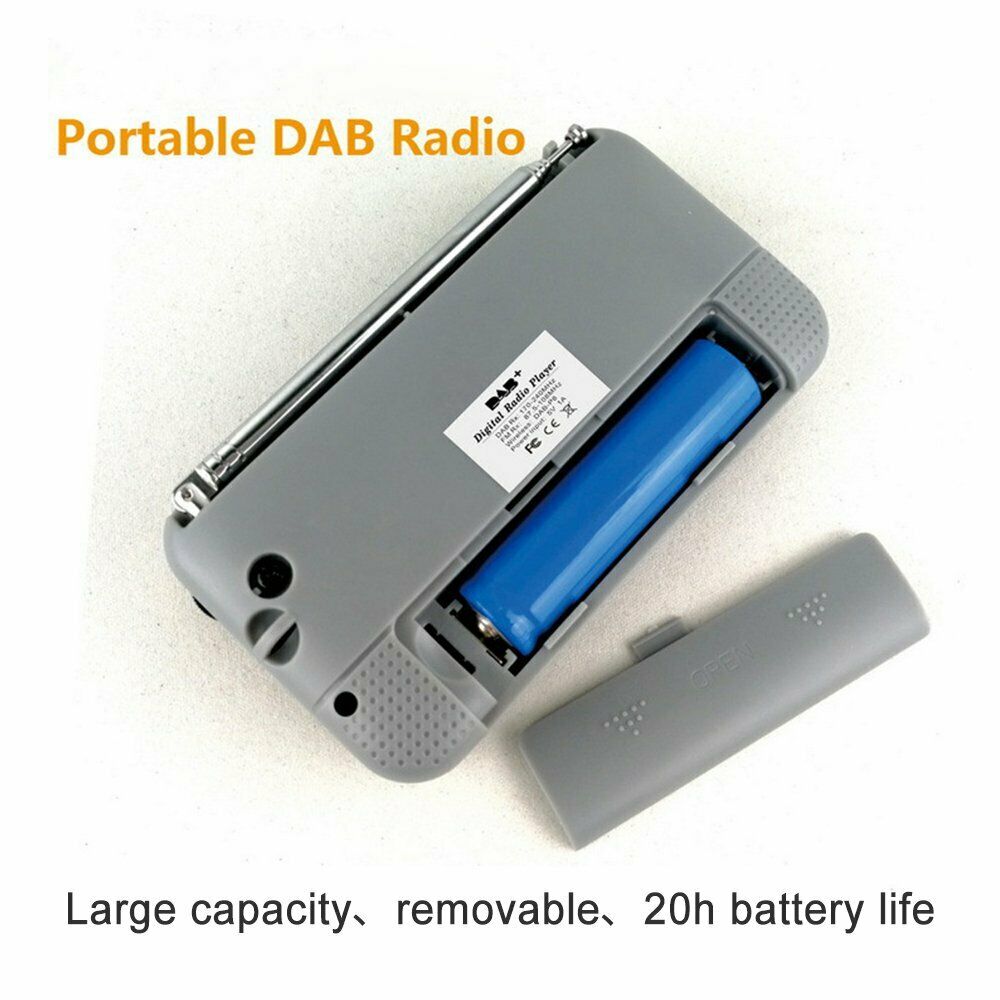 Portable Rechargable DAB/DAB+/FM Bluetooth Digital Radio Receiver P8 USB Cable