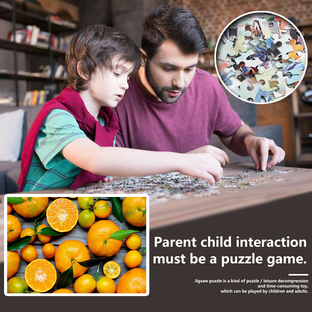 Orange Fruit 1000pcs DIY Paper Puzzles Jigsaw Educational Kids Adults Toys @