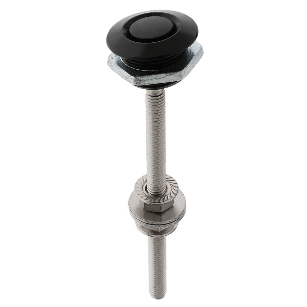 Pair Bonnet Hood Pin Lock Low Profile Quick Release Universal Black 25x100mm