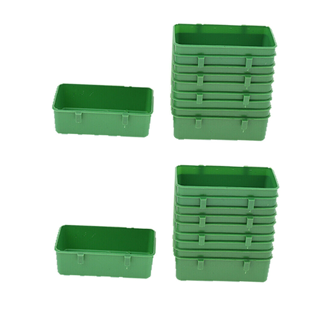 Set of 20 Bird Feeder Birds Food Dish Parrot Feeders Water Bowls Easy to Clean