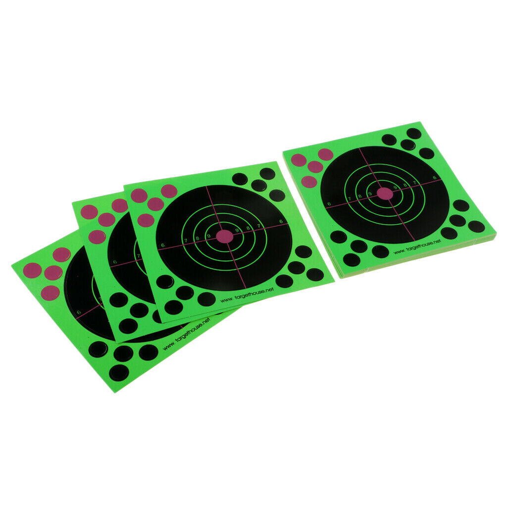 25pcs 5.5x5.5" Shooting Targets Reactive Splatter Shooting Paper Target