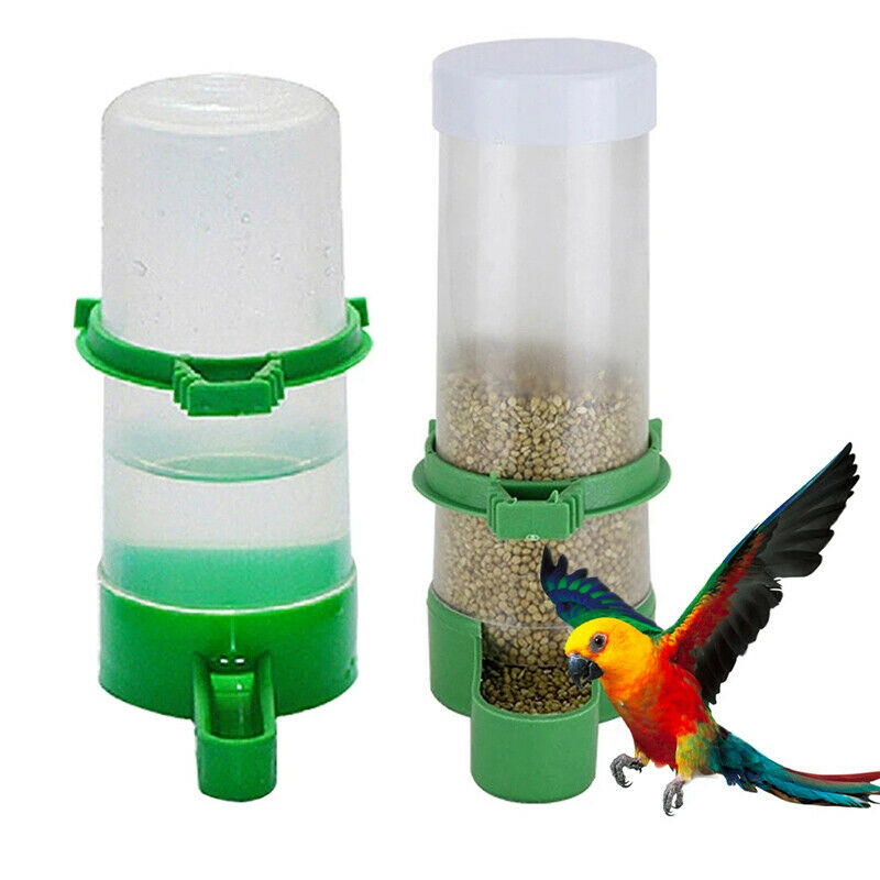 6pc Bird Water Drinker Feeder Automatic Drinking Fountain Pet Drinking Cu.l8