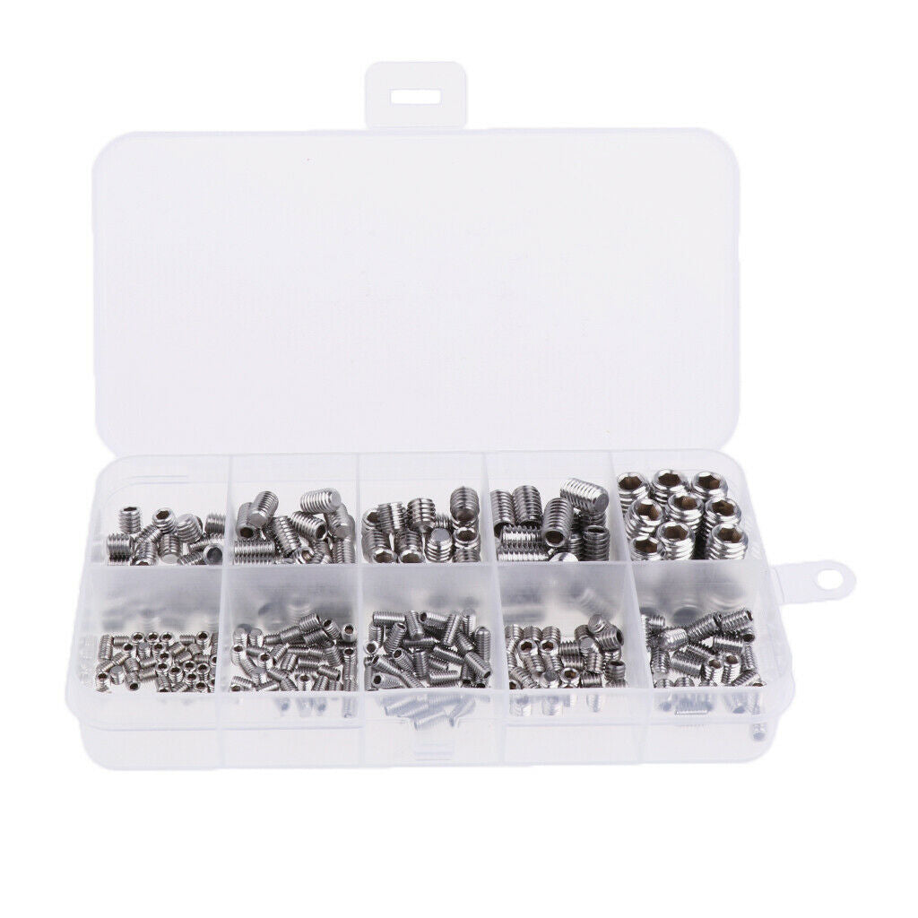 300x M3  M5 M6 M8 Allen Hex Screw Assortment Machine Hexagon Socket Bolts