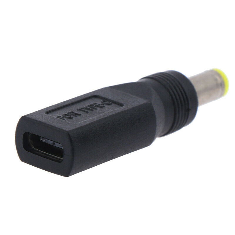 1pc USB 3.1 Type C USB-C Female to 5.5mm x 2.5mm Male DC Power Charging AdaY1