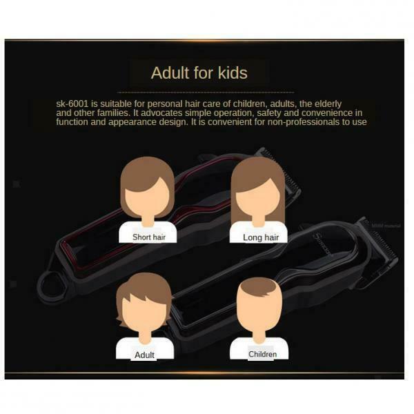 Self-Haircut Kit Cordless Hair Clippers LCD Digital Display Black
