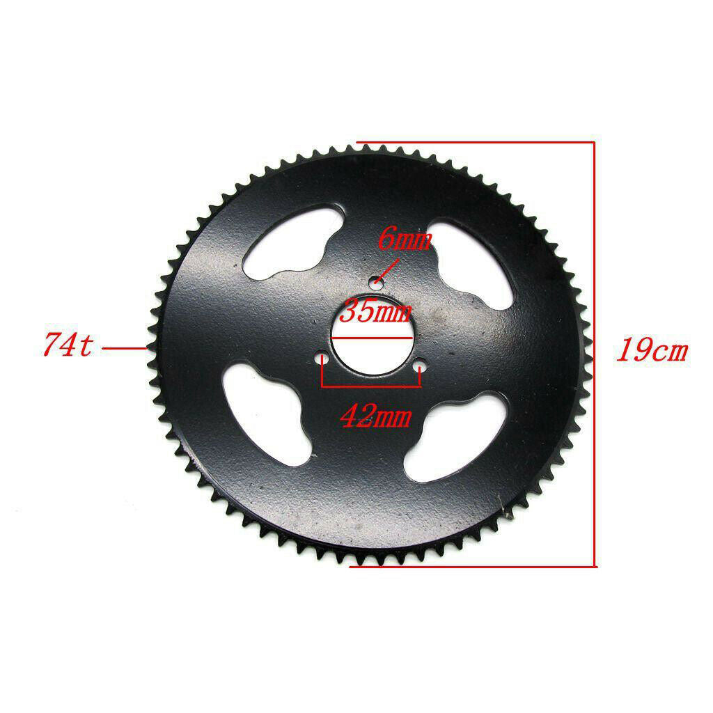 Durable Motorcycle Chain Sprocket Rear Sprocket Set for 47cc 49cc Mini Moto