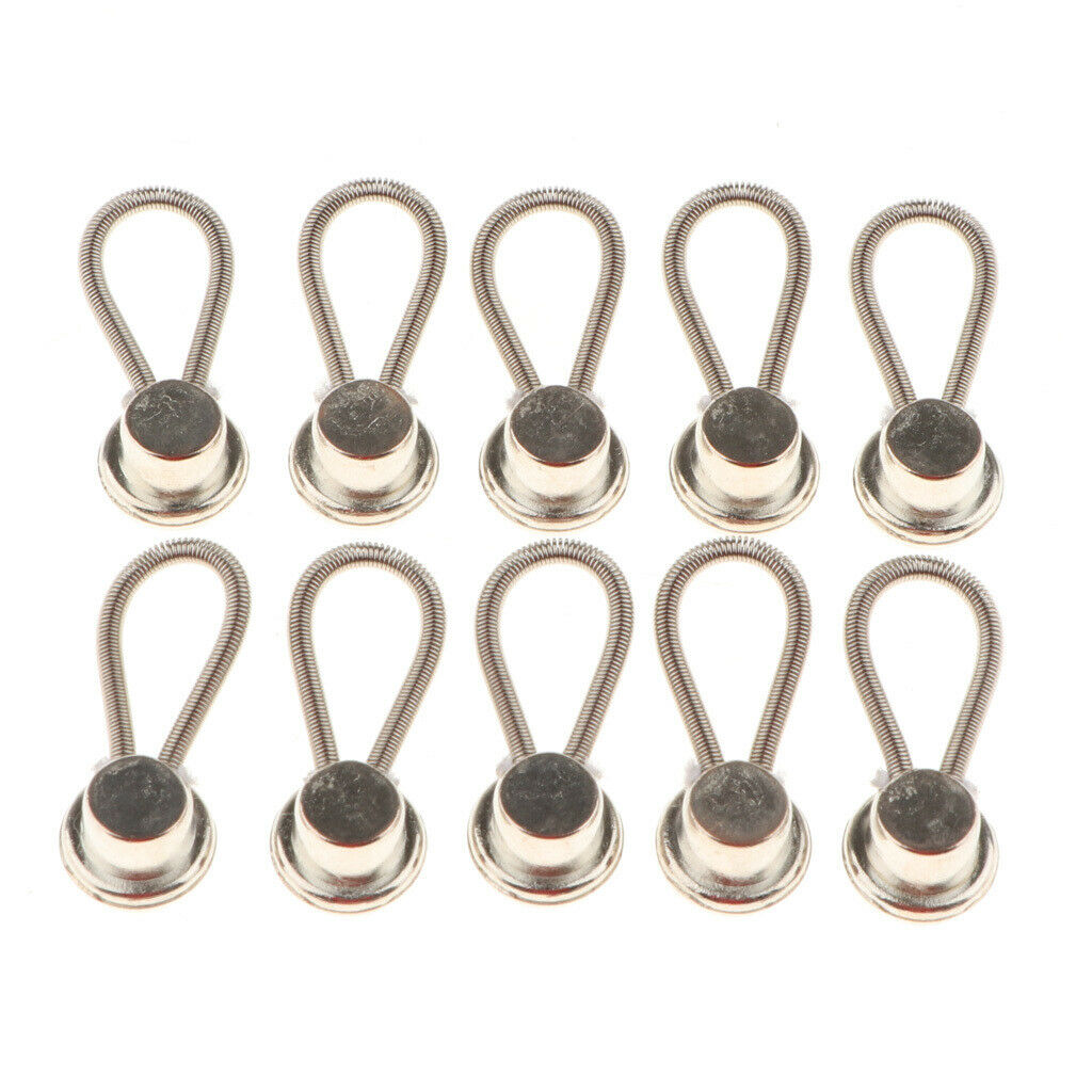 20x Metal Collar Button Extender Womens Suits Jeans Trouser Black, White